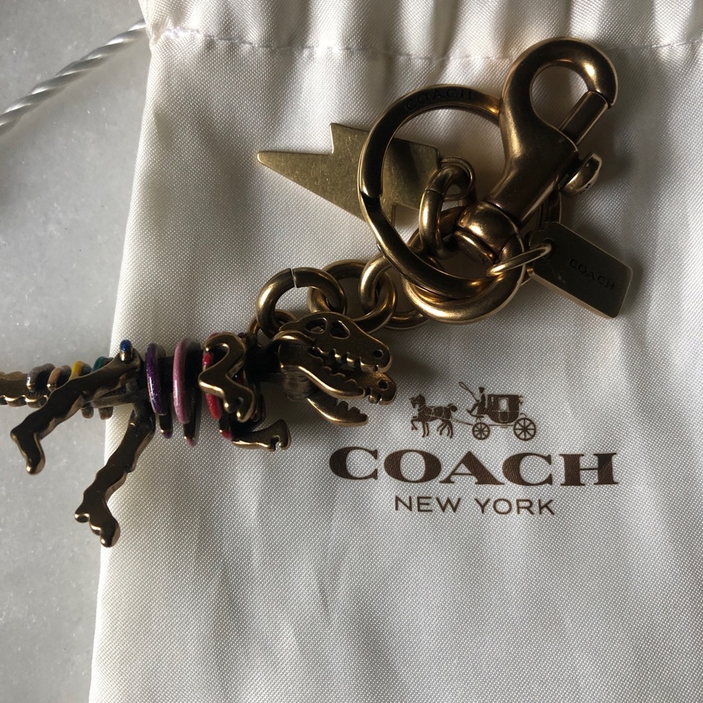 🦖RARE/HTF Coach Rexy Bag Charm/Keyfob - Picture 3 of 4